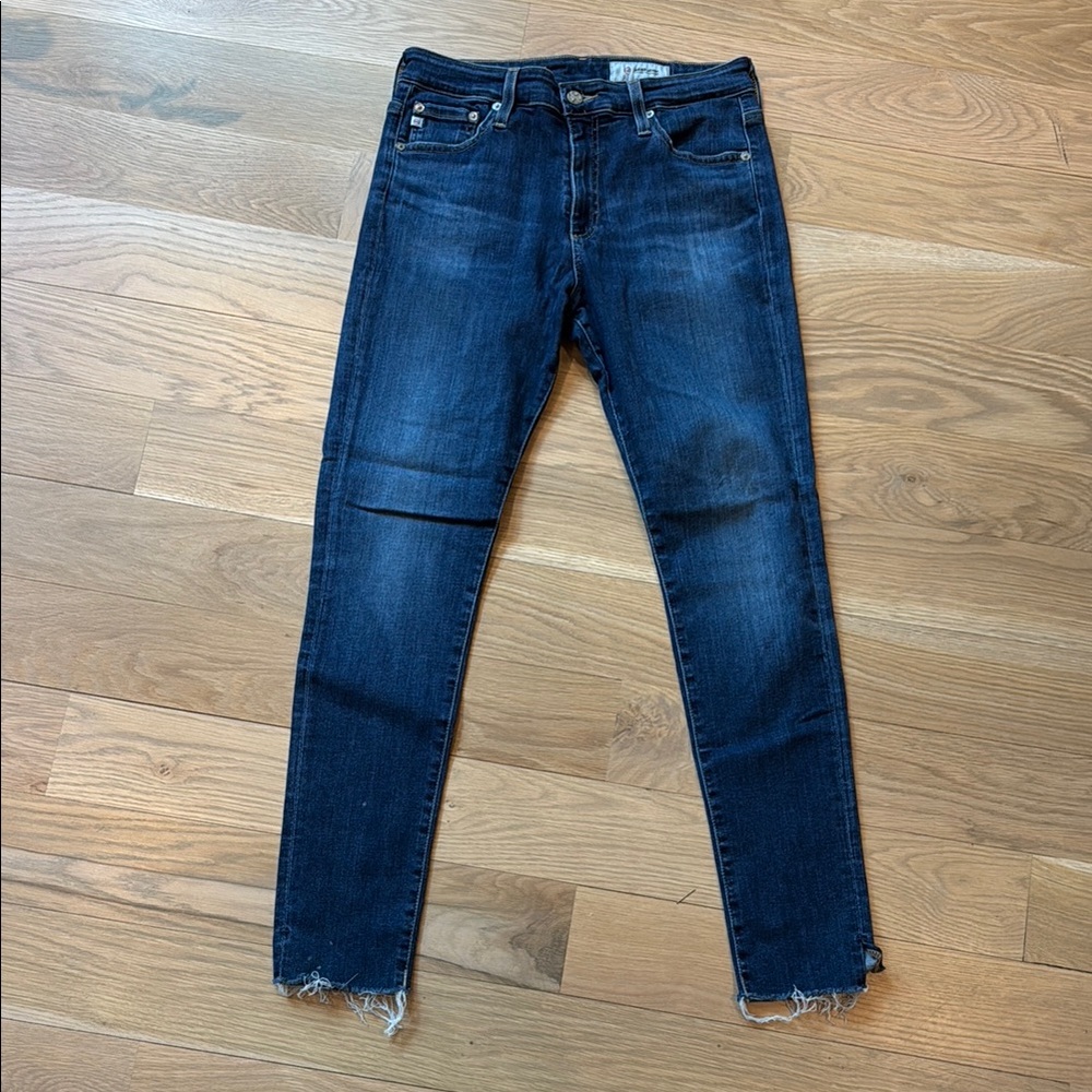 Ag Adriano Goldschmied Blue Skinny Jeans - 29R